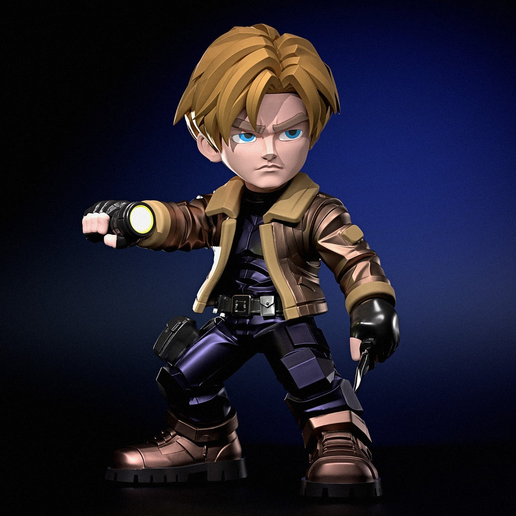 Leon S. Kennedy Resident Evil Fan Art Figure Full Colour 3D Printed Statue