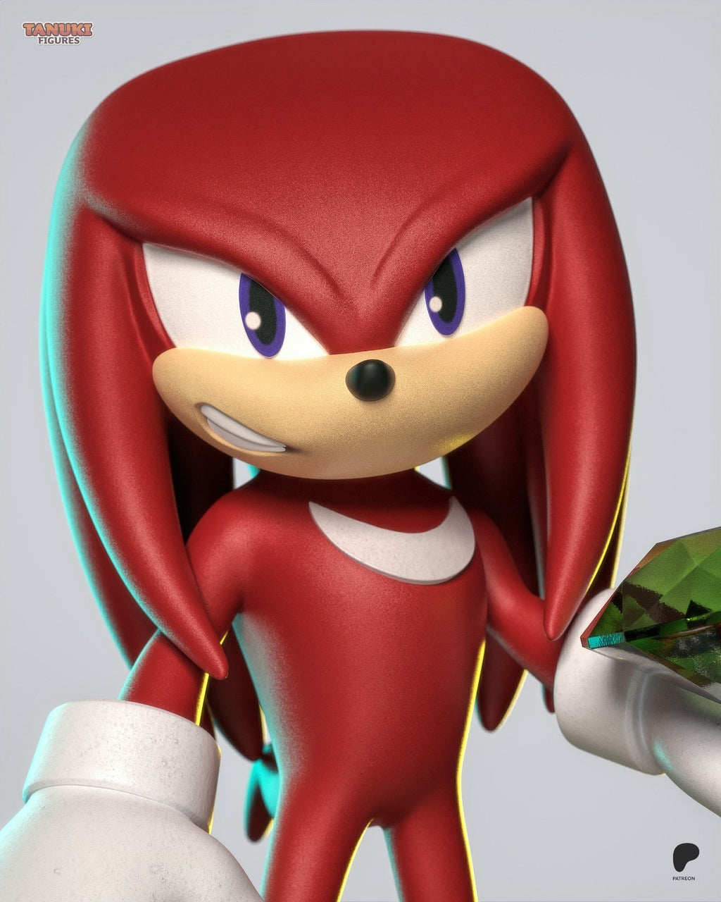 Knuckles Toon (Sonic) 3D Printed Garage Kit Figure