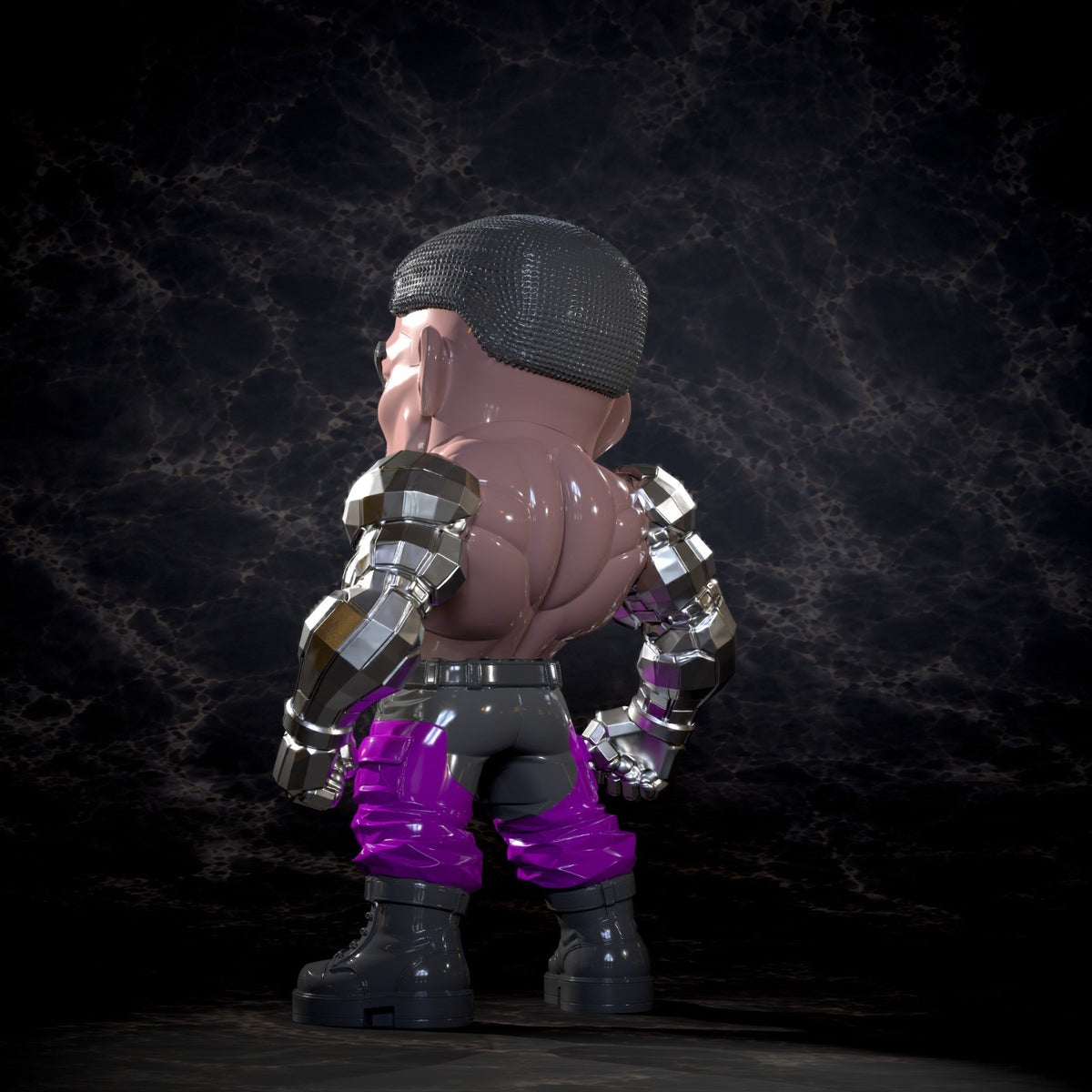 Jax Mortal Kombat Fan Art Figure Full Colour 3D Printed Statue