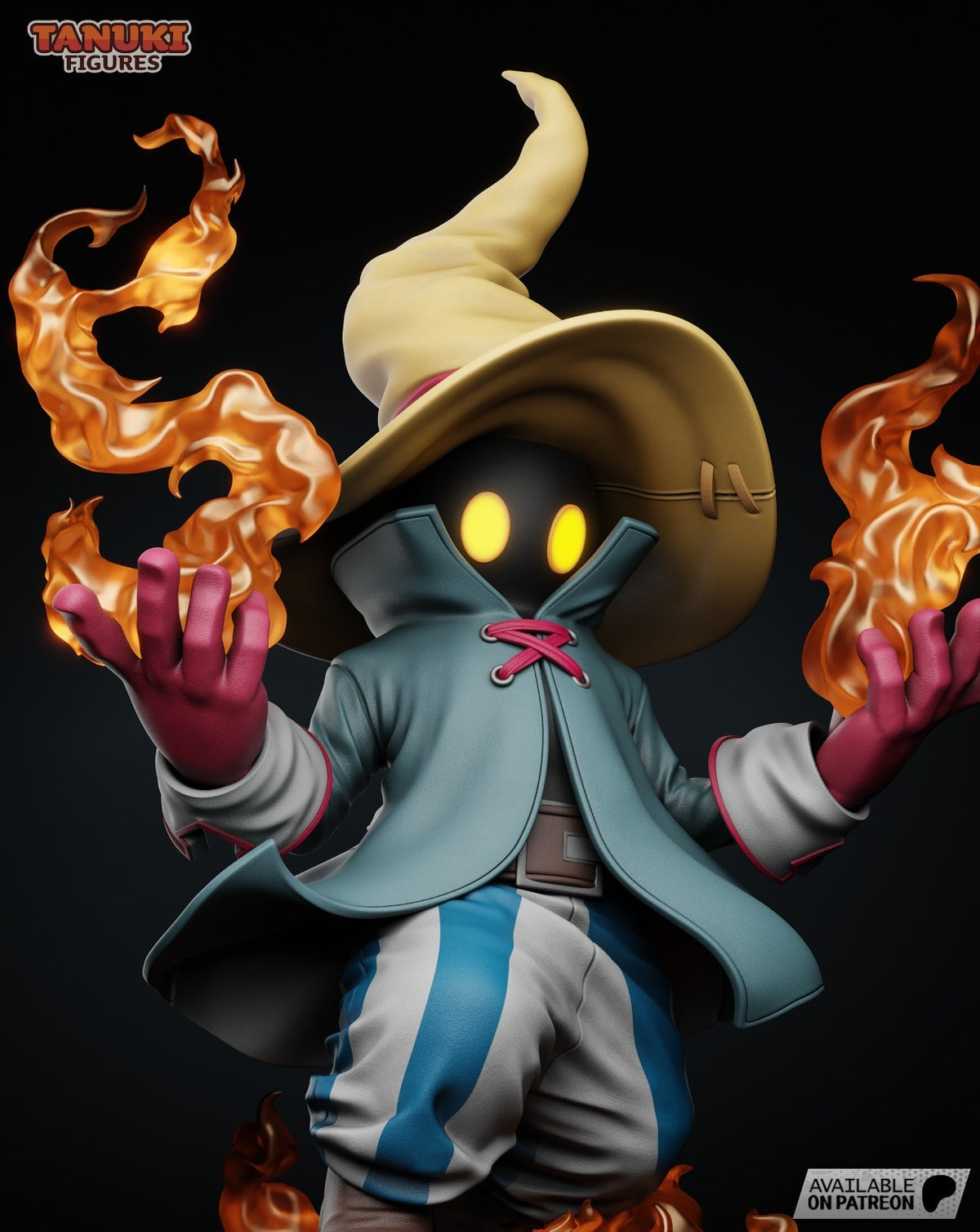 Vivi Toon (Final Fantasy IX) 3D Printed Garage Kit Figure