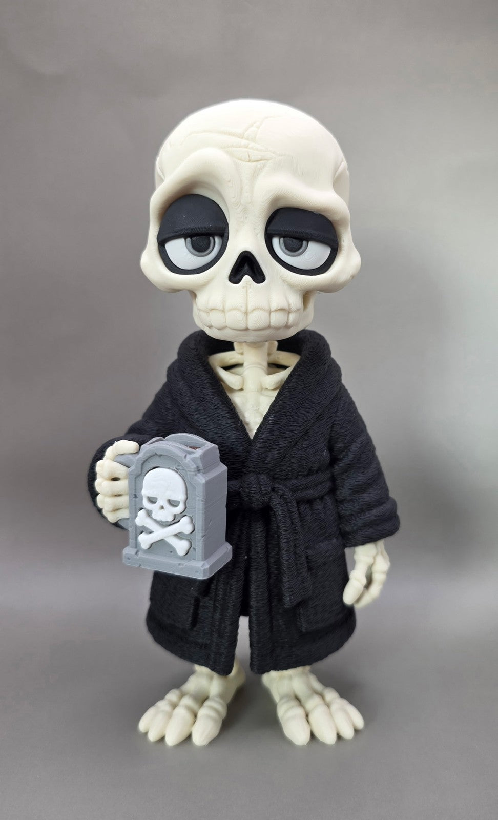 Tired Halloween Skeleton Figure