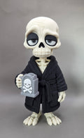 Tired Halloween Skeleton Figure