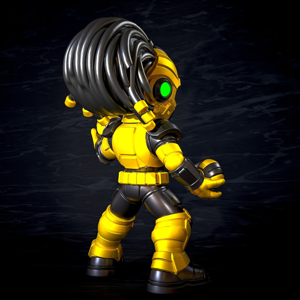 Cyrax Mortal Kombat Fan Art Figure Full Colour 3D Printed Statue