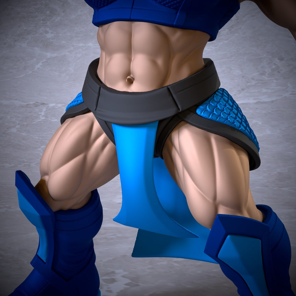Kitana Mortal Kombat Fan Art Figure Full Colour 3D Printed Statue