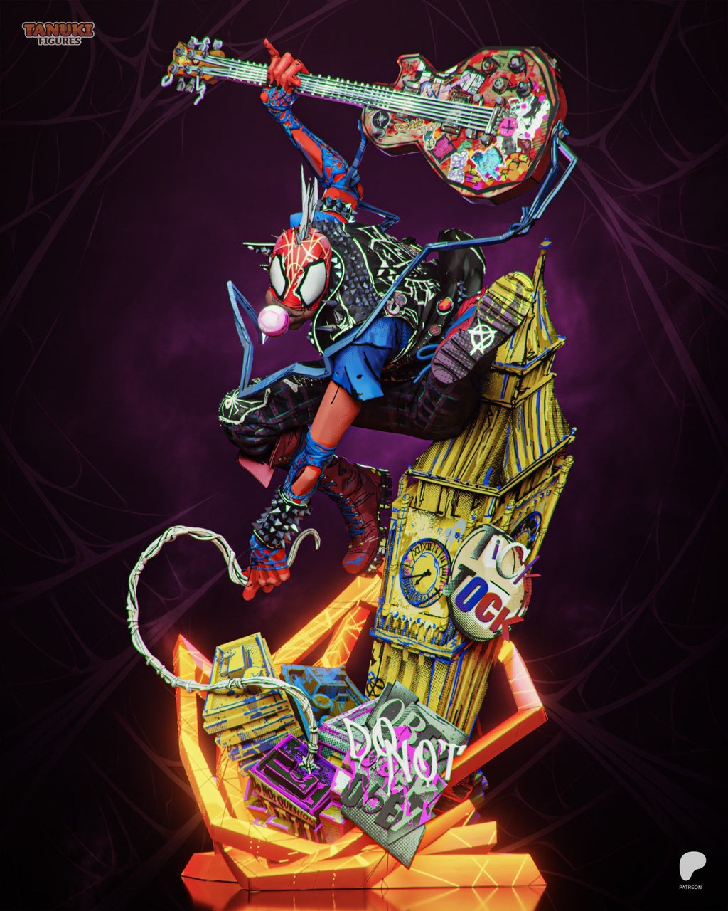 Spider-Punk (Marvel) 3D Printed Garage Kit Figure