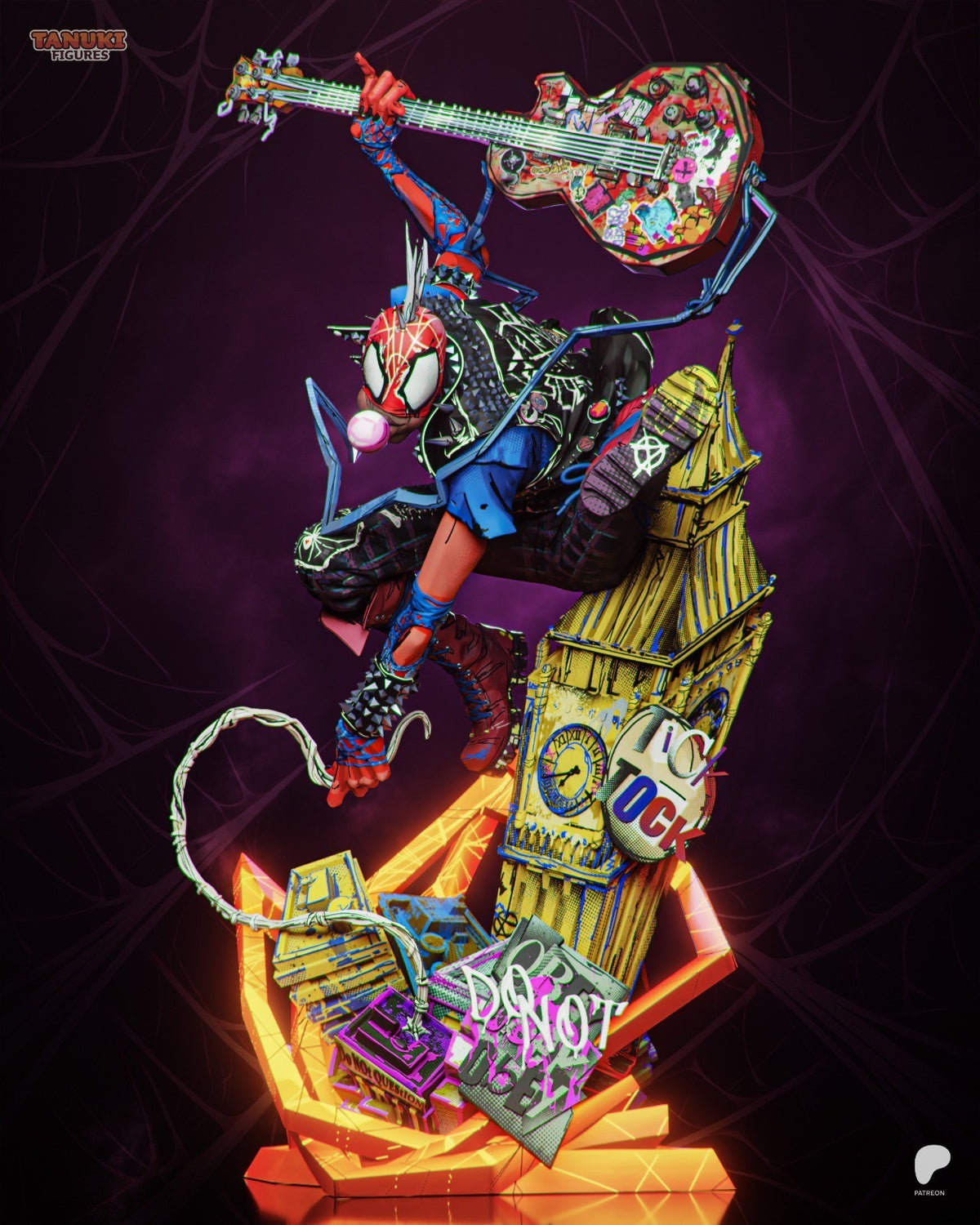 Spider-Punk (Marvel) 3D Printed Garage Kit Figure