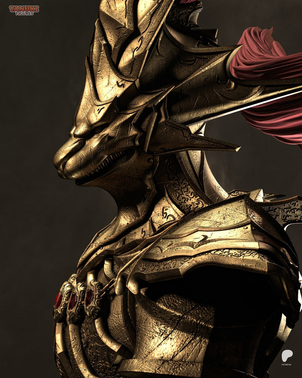 Ornstein (Dark Souls) 3D Printed Garage Kit Figure