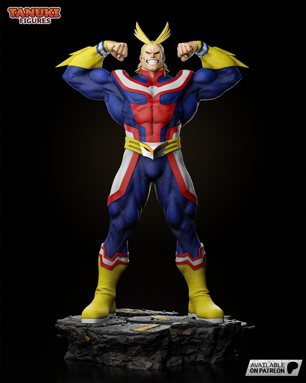 All Might (My Hero Academia) 3D Printed Garage Kit Figure