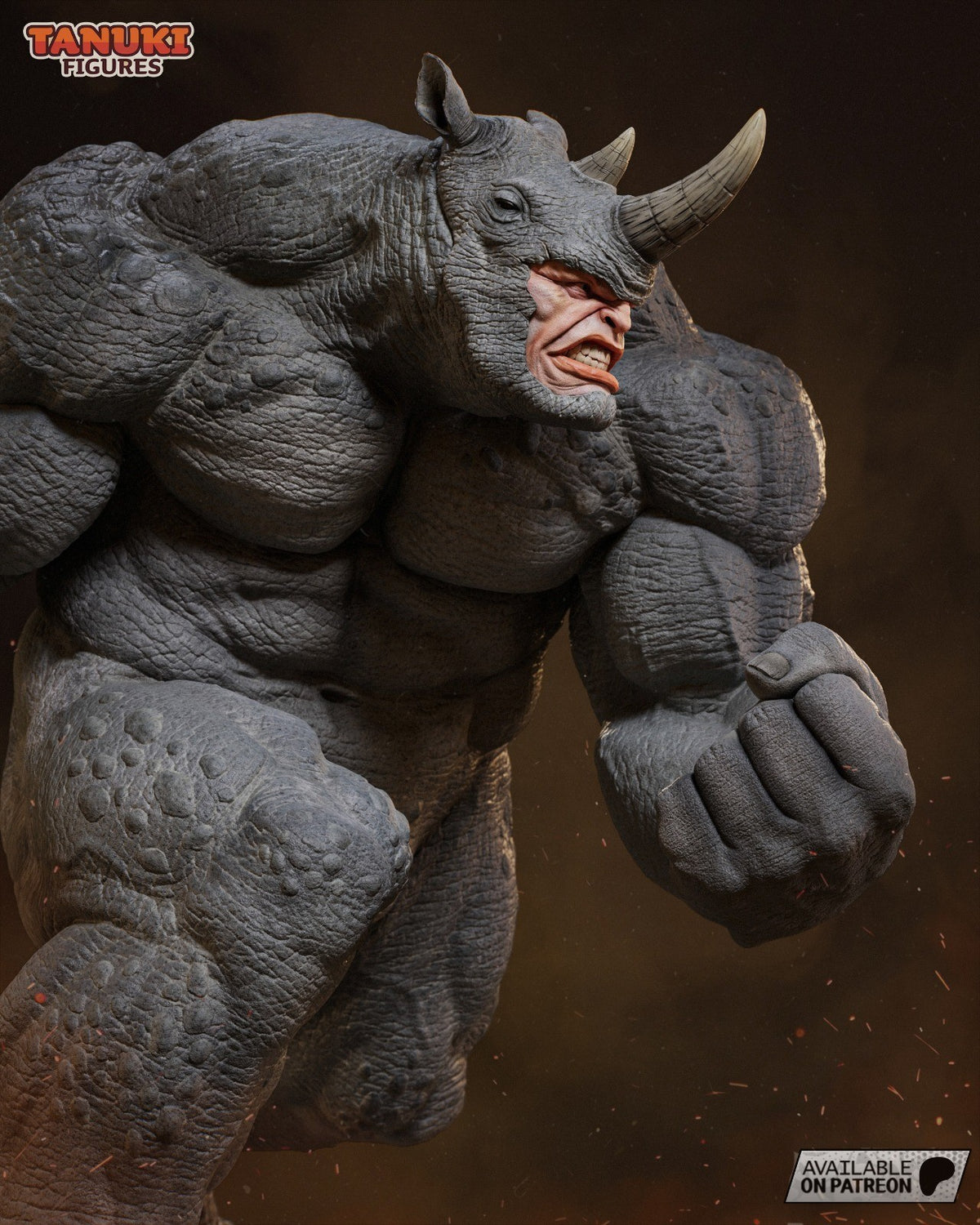 Rhino (Spider-Man) 3D Printed Garage Kit Figure