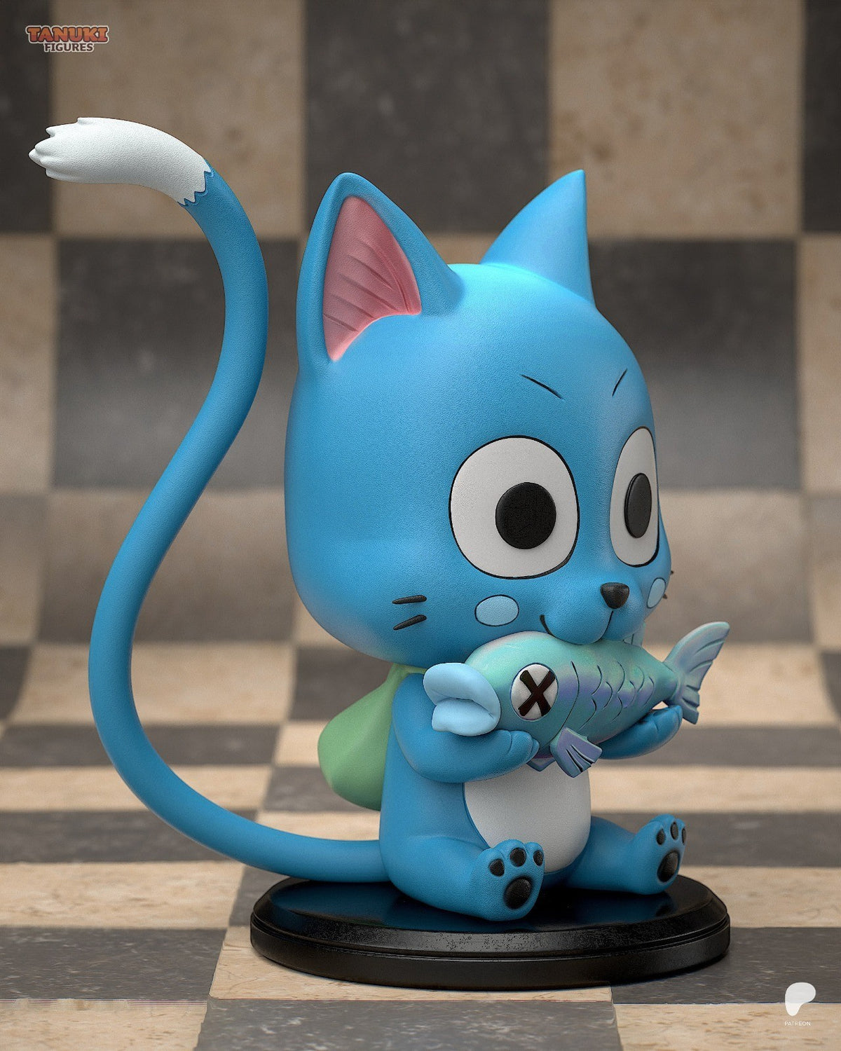 Happy (Fairy Tail) 3D Printed Garage Kit Figure