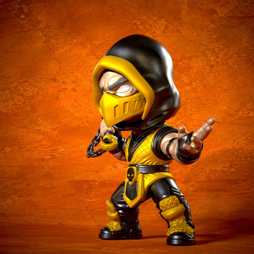 Scorpion Mortal Kombat Fan Art Figure Full Colour 3D Printed Statue