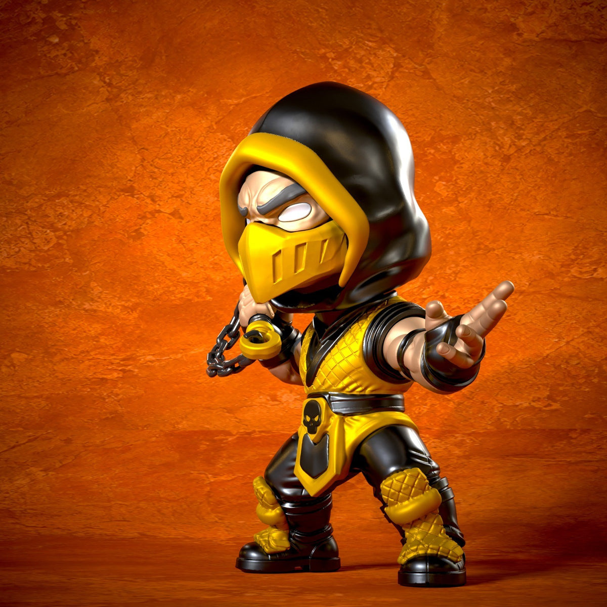 Scorpion Mortal Kombat Fan Art Figure Full Colour 3D Printed Statue