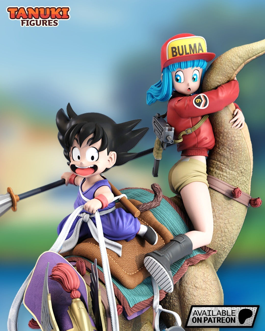 Goku & Bulma Diorama (Dragon Ball) 3D Printed Garage Kit
