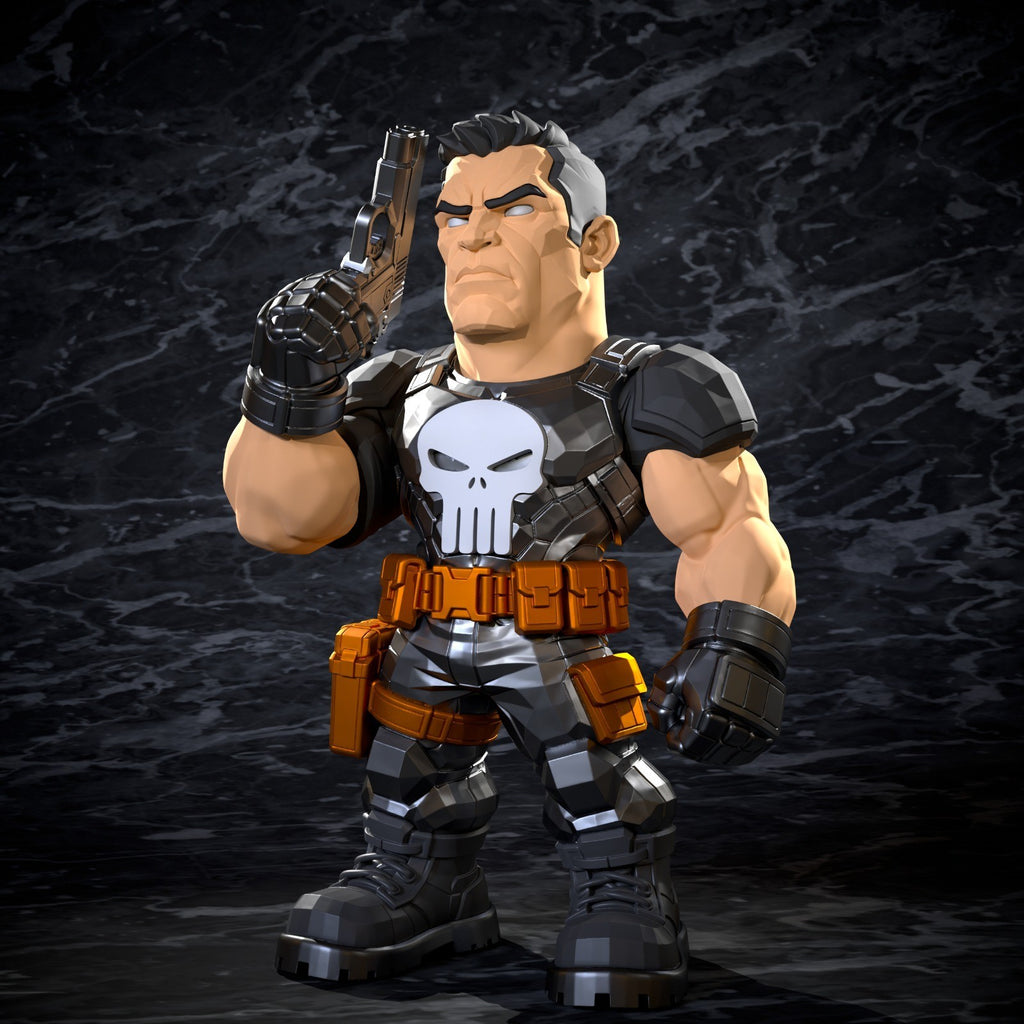 Punisher Marvel Fan Art Figure Full Colour 3D Printed Statue