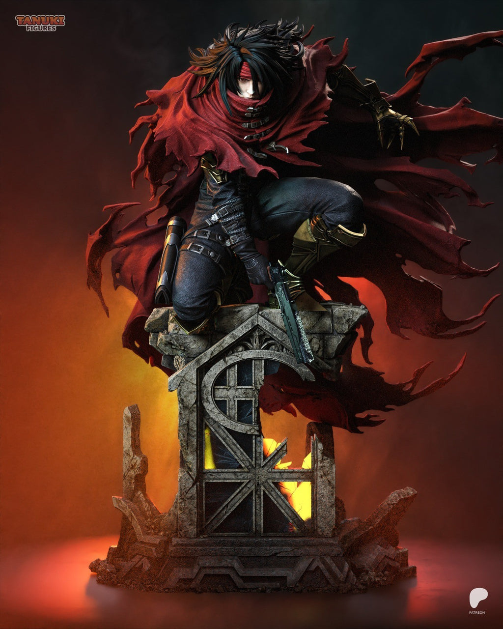 Vincent Valentine (Final Fantasy VII) 3D Printed Garage Kit Figure