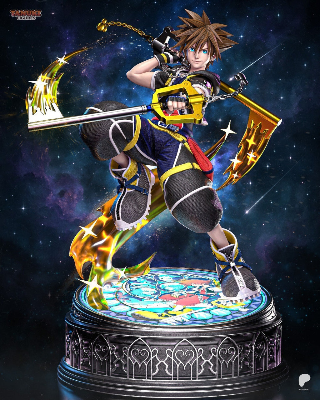Sora (Kingdom Hearts) 3D Printed Garage Kit Figure