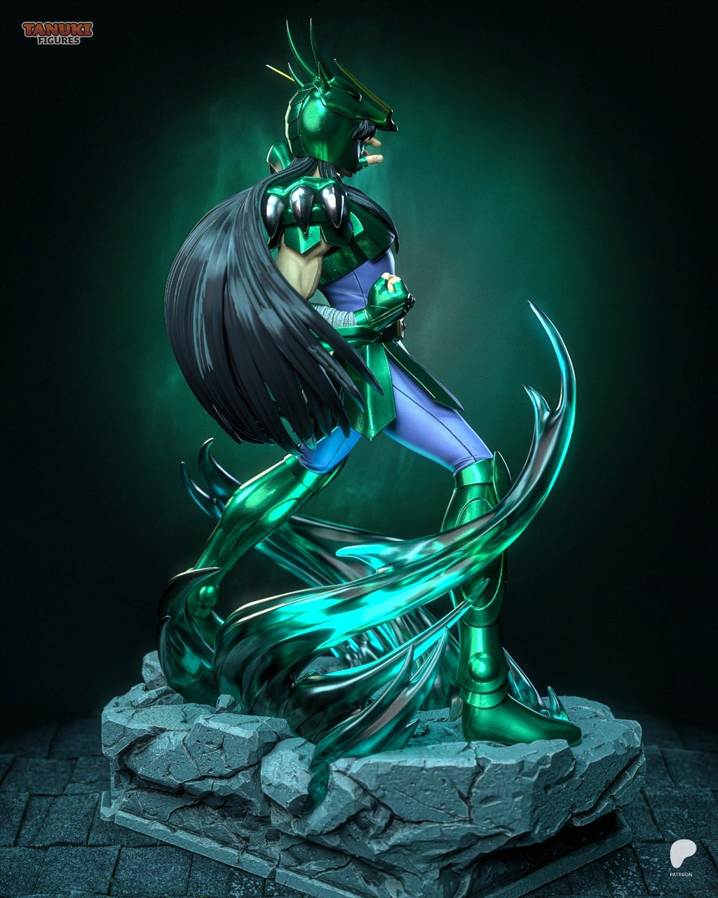Shiryu (Saint Seiya) 3D Printed Garage Kit Figure