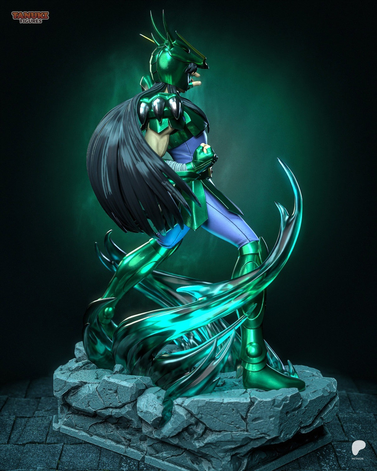Shiryu (Saint Seiya) 3D Printed Garage Kit Figure
