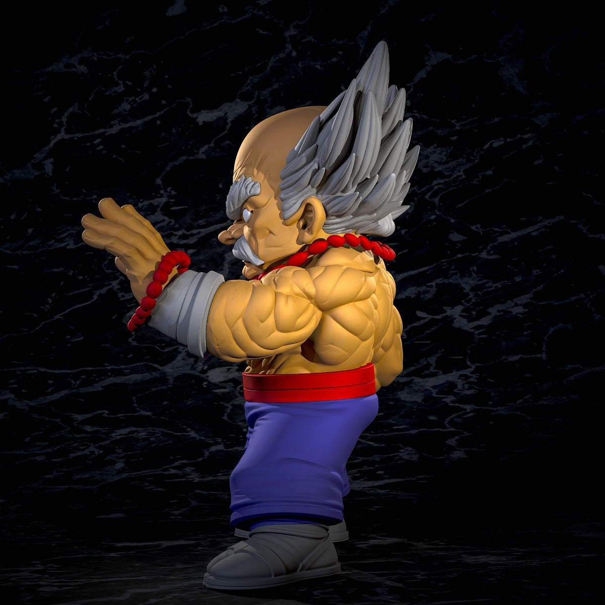 Heihachi Mishima Tekken Fan Art Figure Full Colour 3D Printed Statue