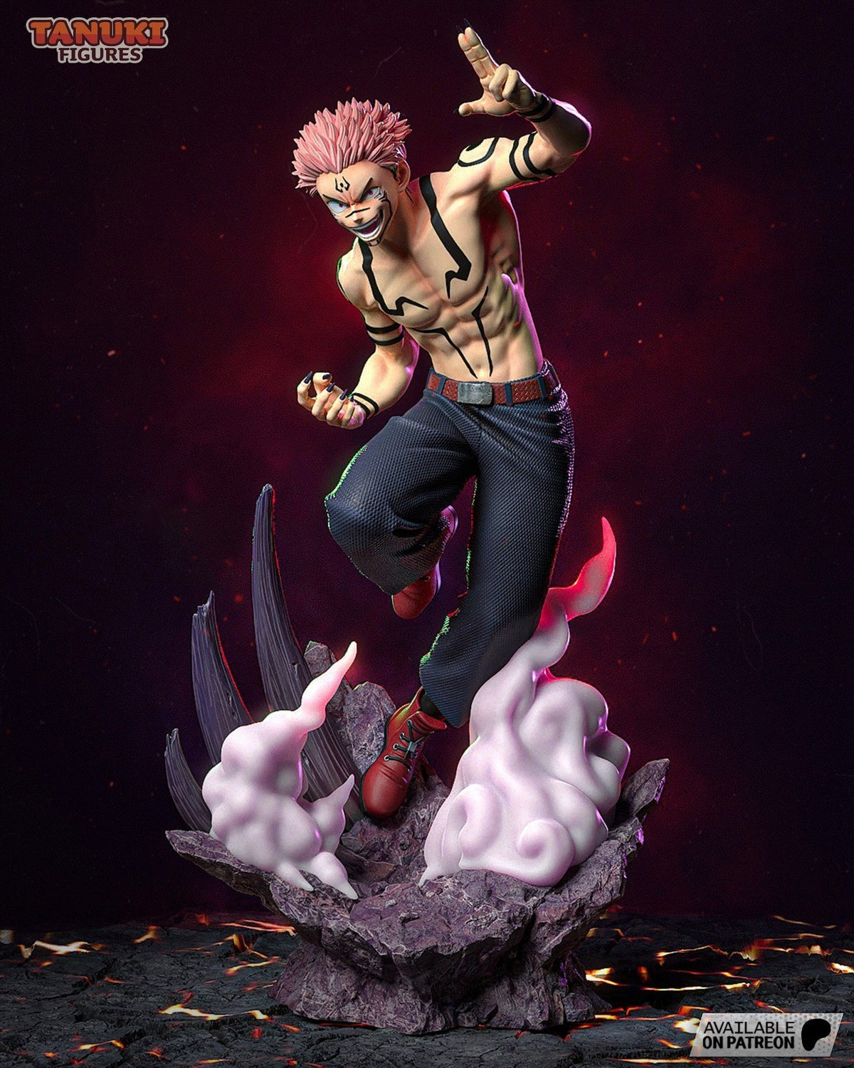 Itadori & Sukuna (Jujutsu Kaisen) 3D Printed Garage Kit Figure