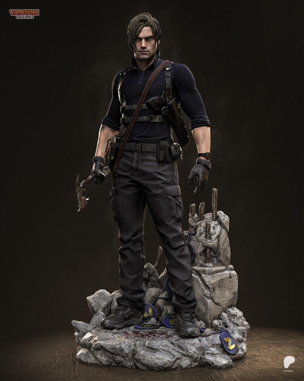 Leon Kennedy (Resident Evil) 3D Printed Garage Kit Figure