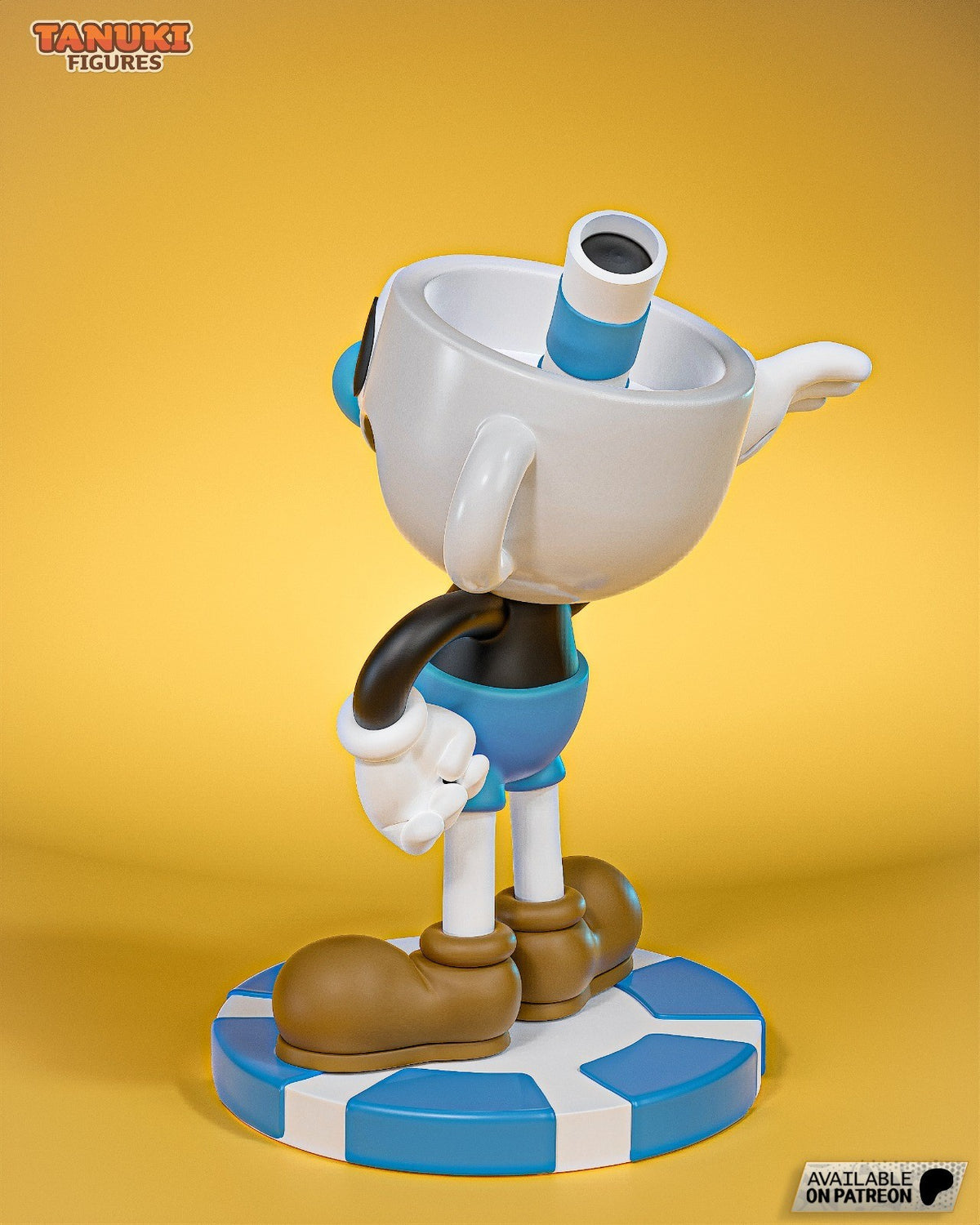 Mugman Toon (Cuphead) 3D Printed Garage Kit Figure