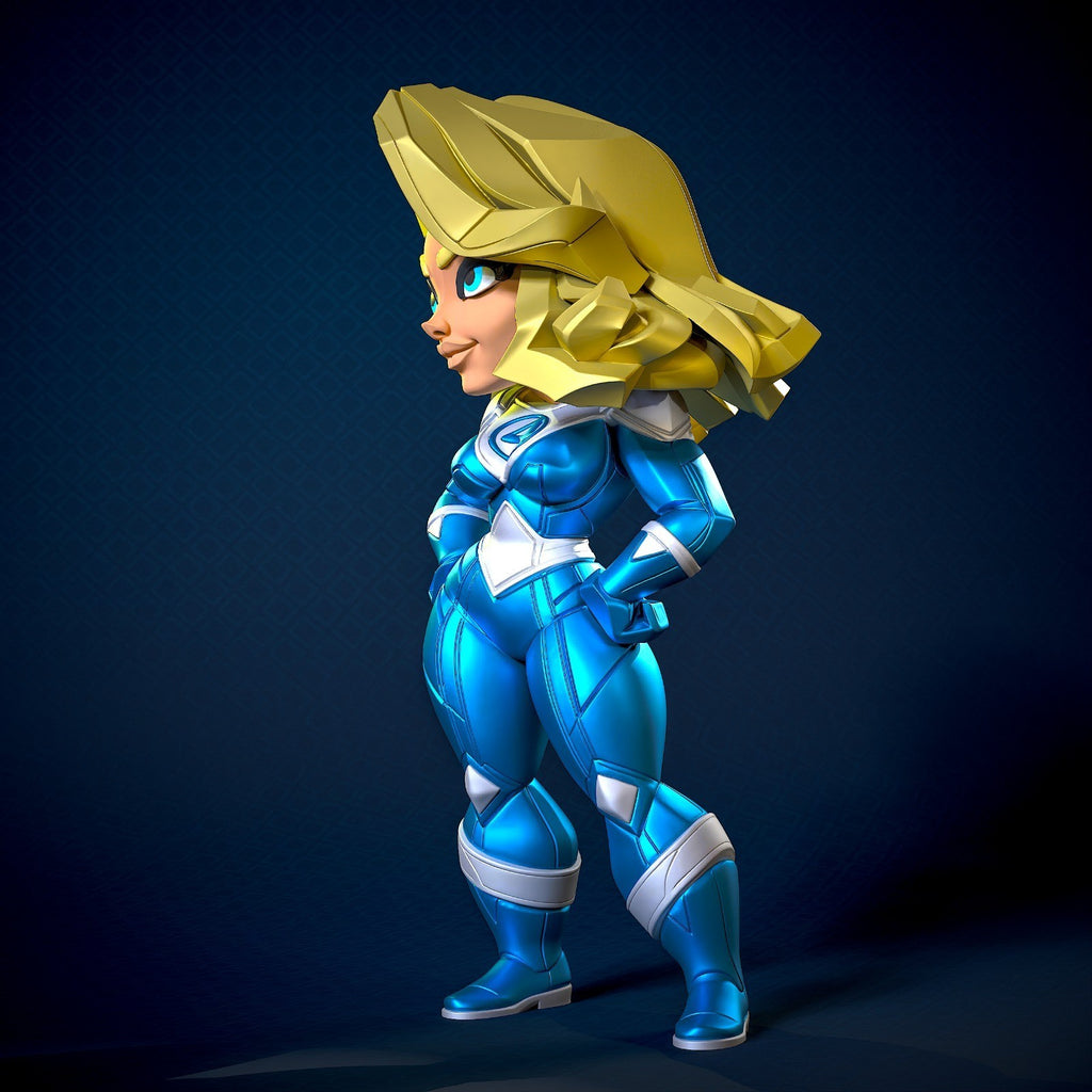 Sue Storm Marvel Fan Art Figure Full Colour 3D Printed Statue