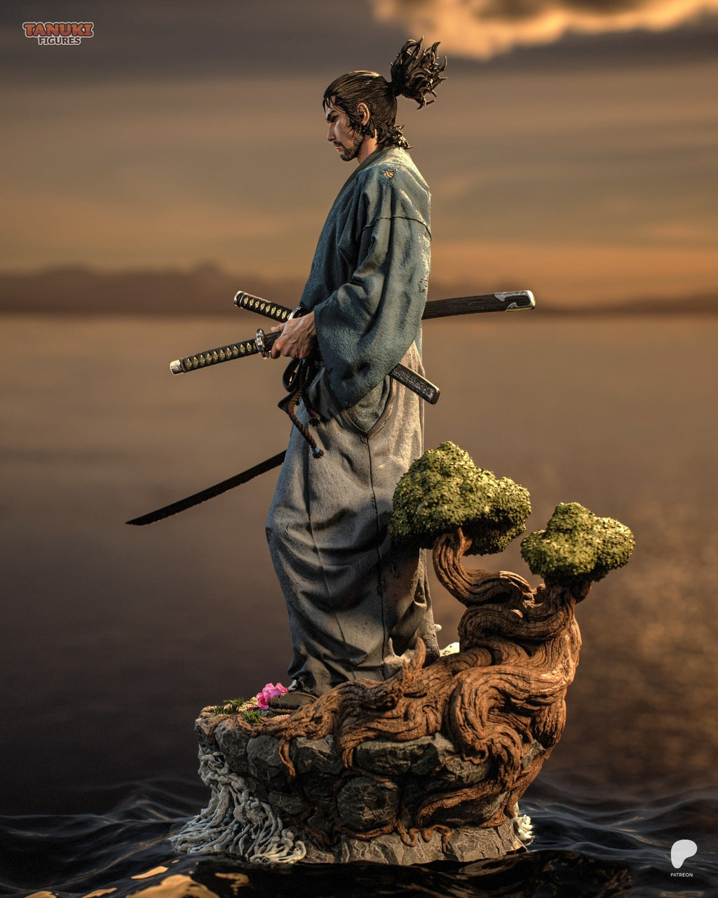 Musashi (Vagabond) 3D Printed Garage Kit Figure