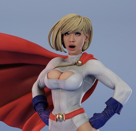 PowerGirl Character 3D print 3