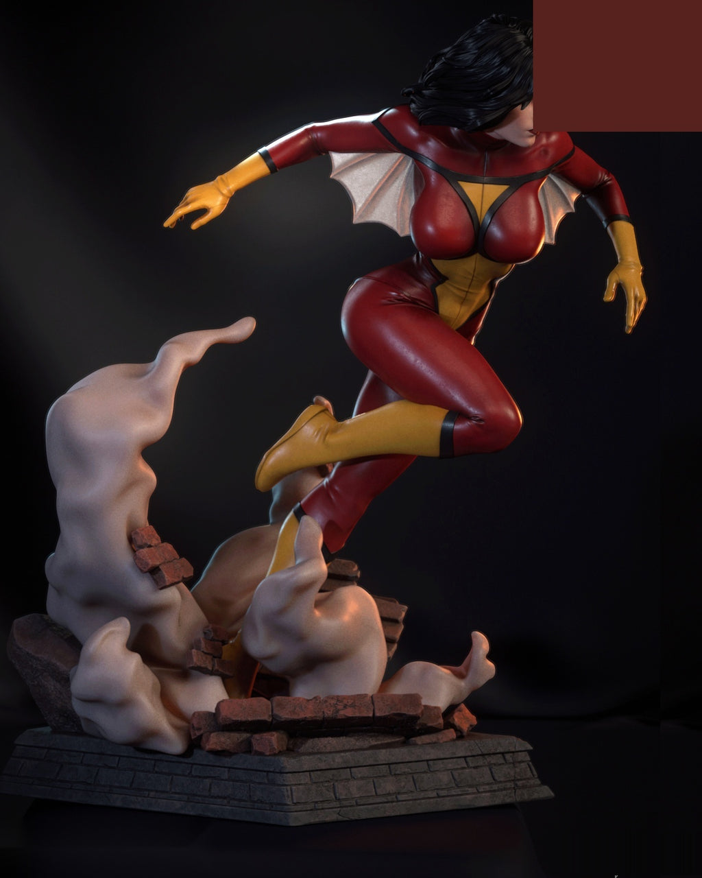 Spider Woman 3D printed statue