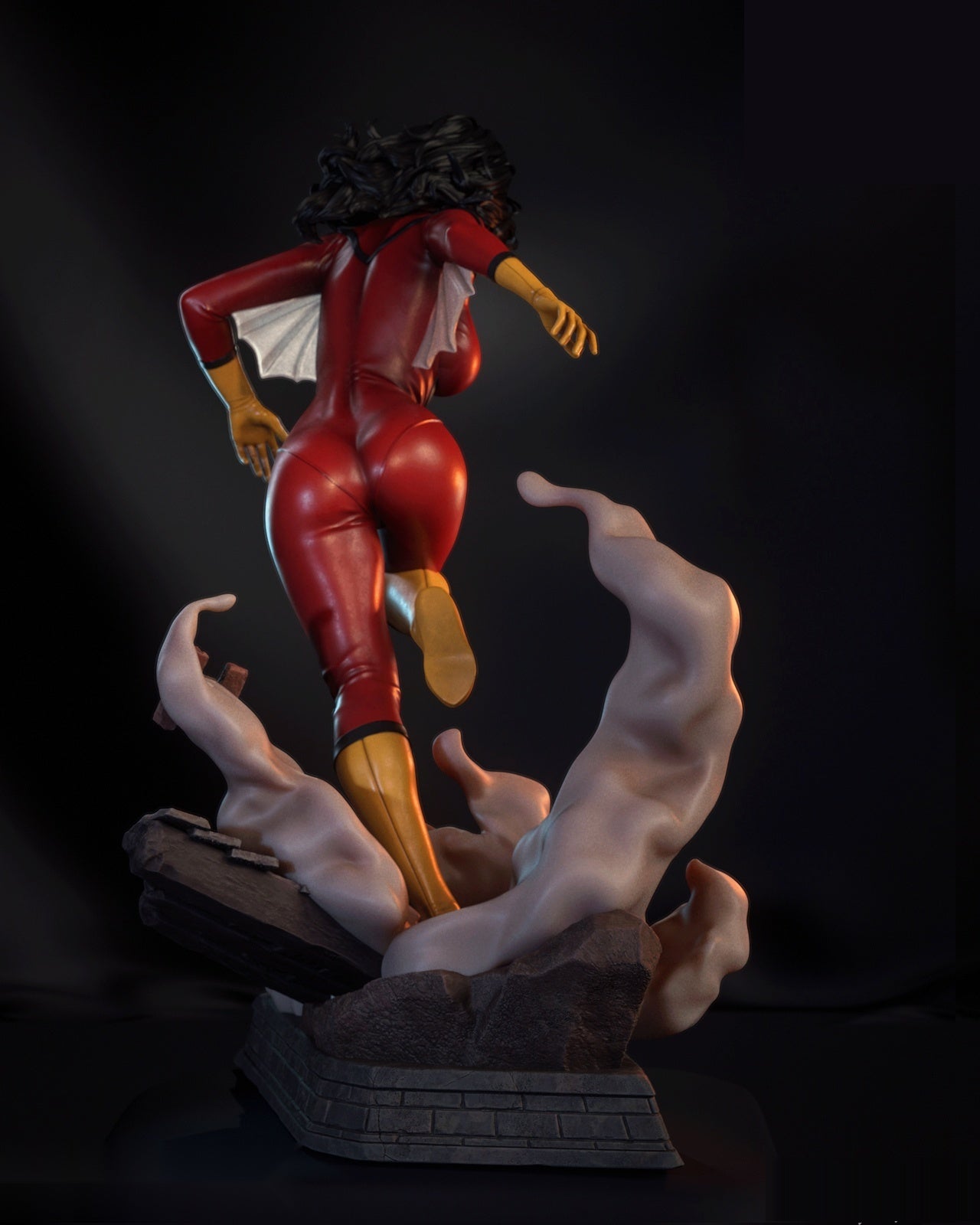 Spider Woman 3D printed statue