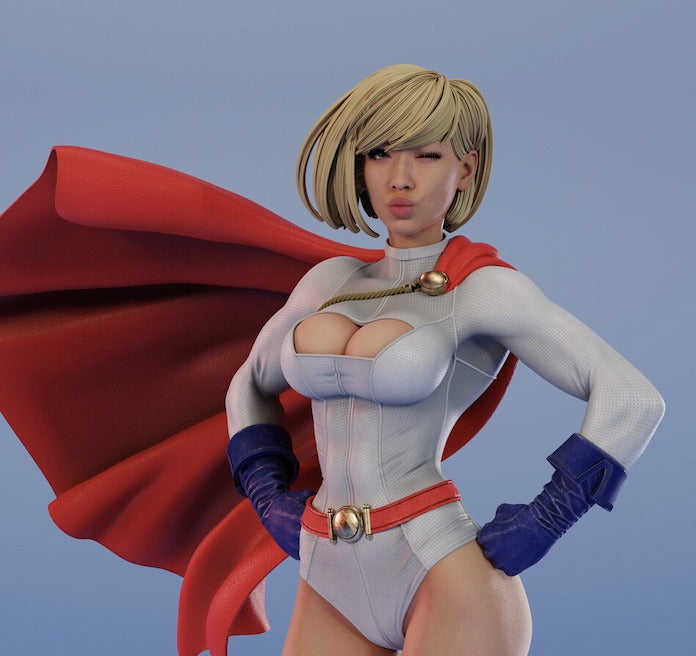 PowerGirl Character 3D print 2