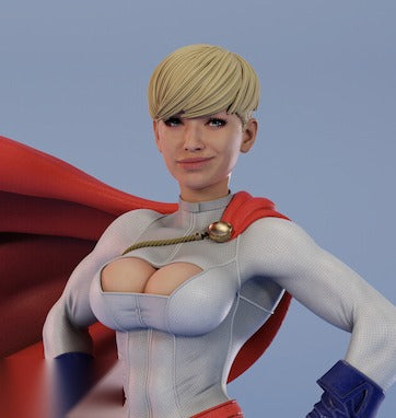 PowerGirl Character 3D print 4