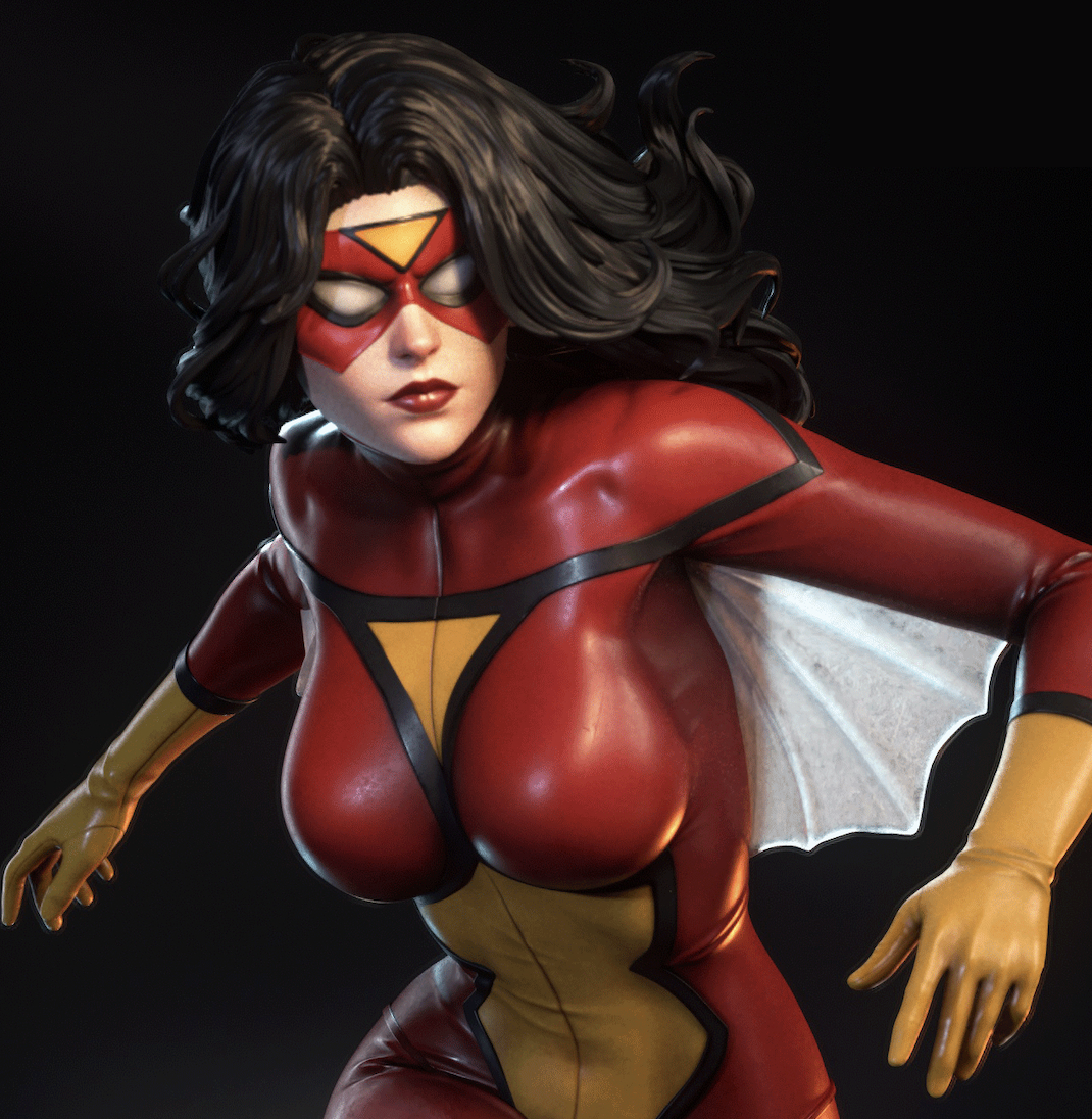 Spider Woman 3D printed statue