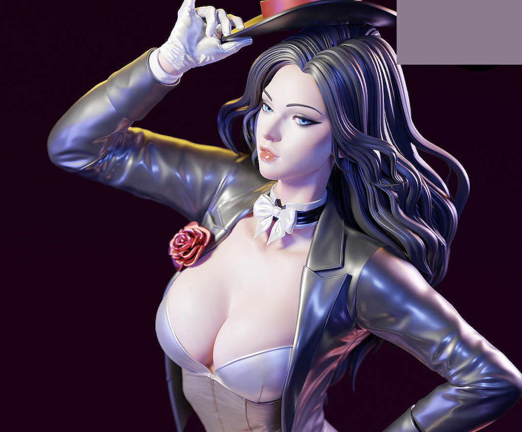 Zatanna 3D printed statue